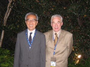 The retiring and the comingPresident of the World Federation of Neurology in 2005 - Prof. Jun Kimura and Prof. Johan Aarli.