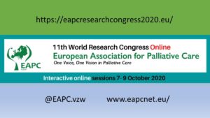 11th World Research Congress of the European Association of Palliative Care - Rescheduled and online @ Virtual