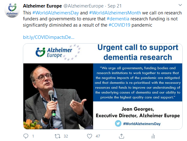 21 September: On World Alzheimer’s Day, Alzheimer Europe calls for ...