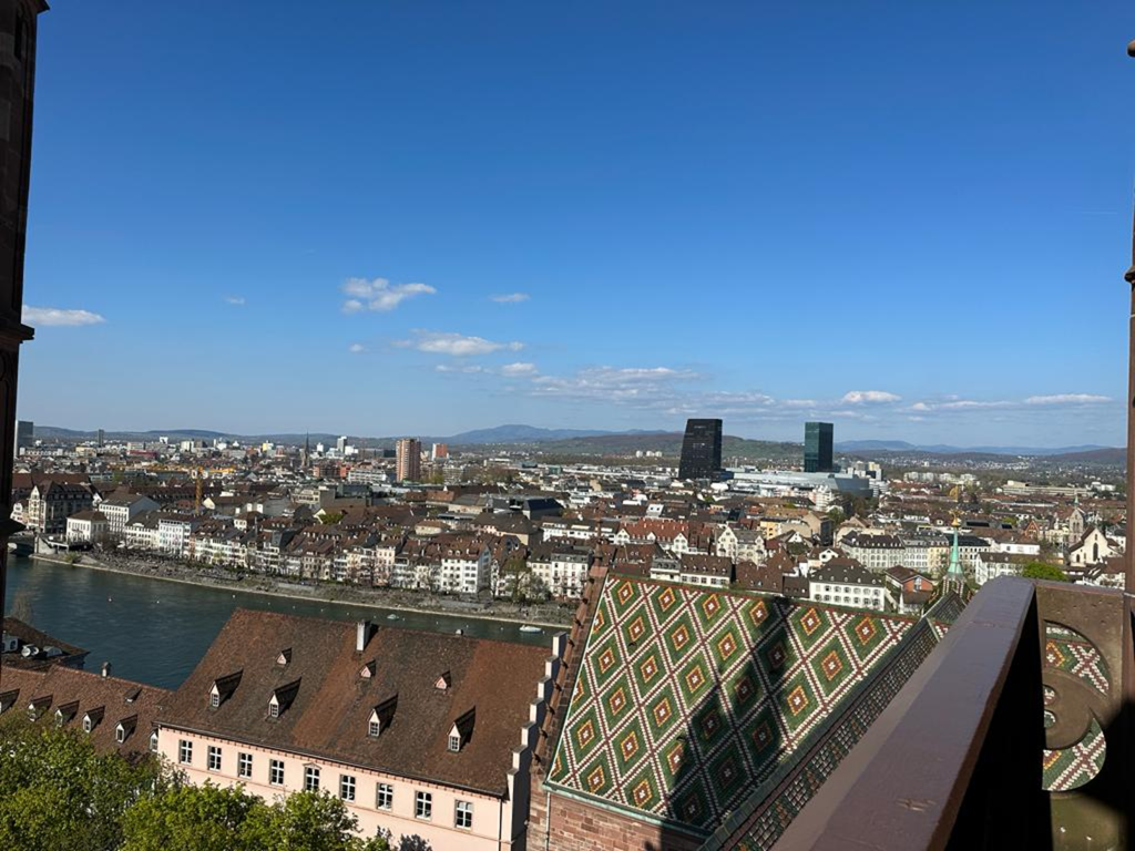 View of Basel, looking out across the rooftops