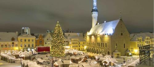 The Estonian word for Christmas is jõulud and of ancient Scandinavian origin and comes from the word jul, which has no connection to Christianity.  Scandinavia and Estonia form the only part of Europe where the birth of Christ is marked by the pre-Christian word jul. For thousands of years, these nations have celebrated winter and summer solstices, which are also known as Christmas and Midsummer Night (23/24 June). 