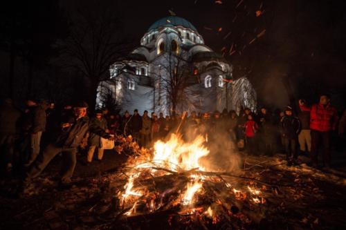 In Macedonia, most Christians belong to the Orthodox church, so Christmas is traditionally celebrated on the 7th if January. Christmas celebrations start two days before Christmas, when especially children go carol singing in their neighbourhoods to receive fruits, nuts and coins. When the singing has finished, people gather around big bonfires. These can be large events with several hundred people, or smaller, local community events. 